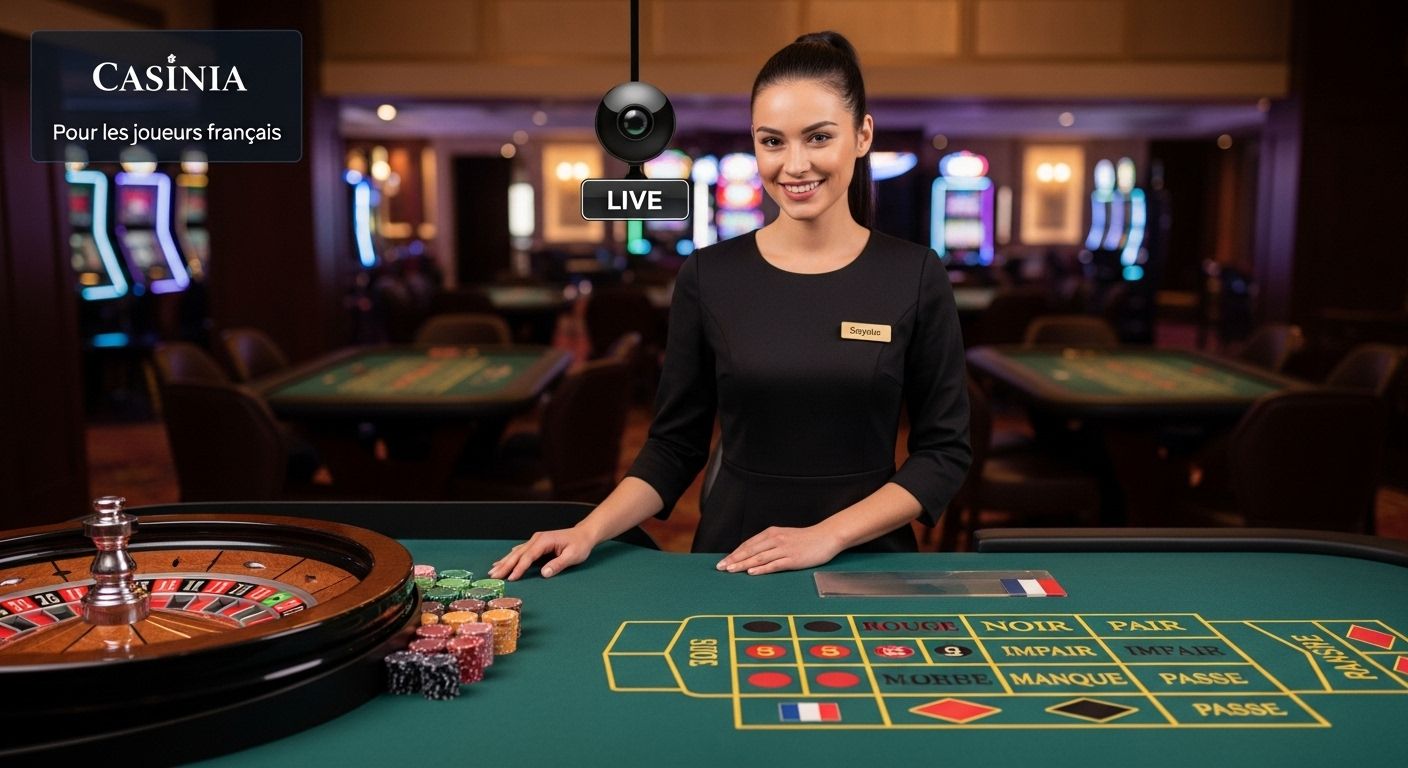 Expérience de casino en direct avis casinia