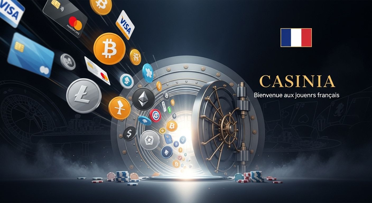 Paiements et retraits casinia online casino