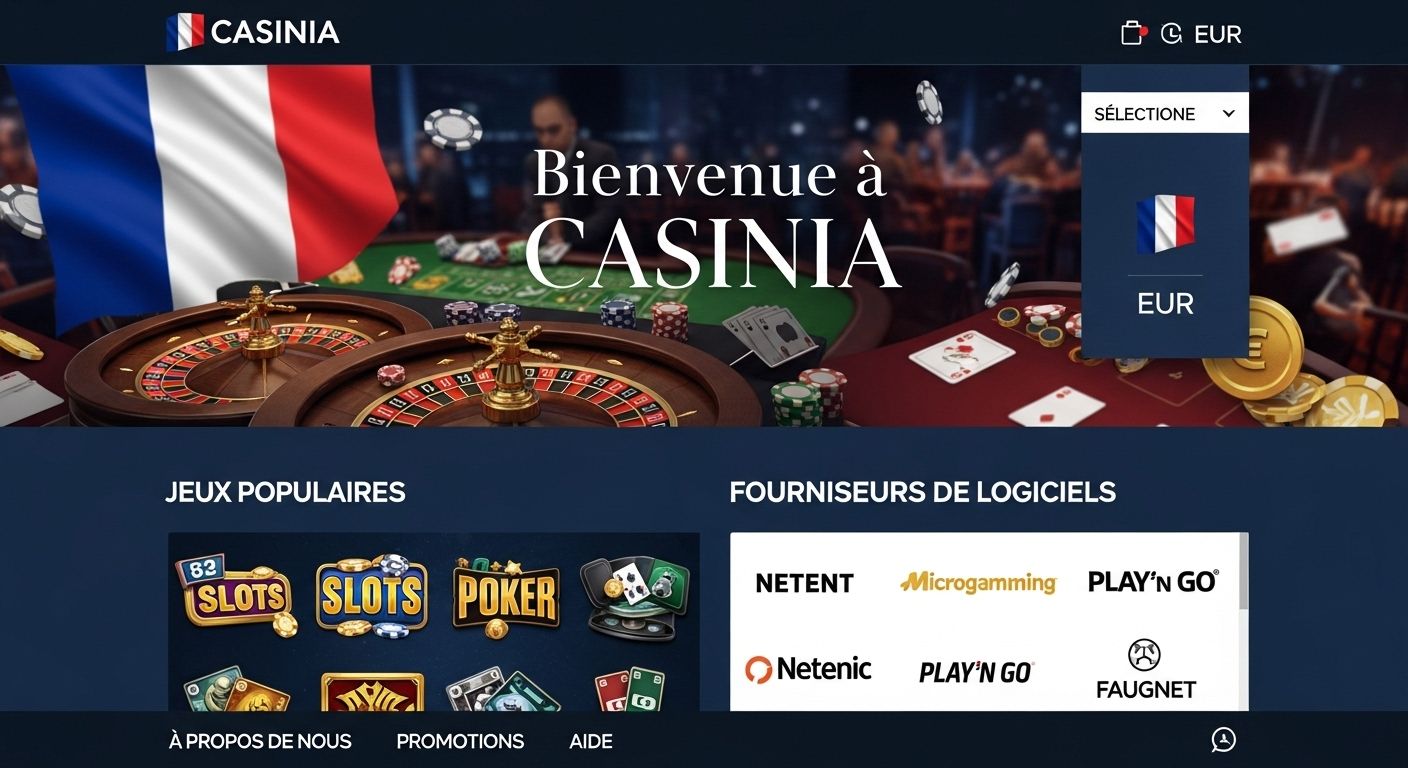 Prise en charge de la langue et de la devise locales code promo casinia