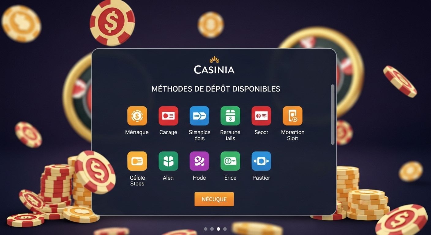 Méthodes de dépôt disponibles casino banking